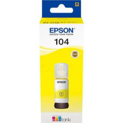 BOUTEILLE ENCRE MARQUE EPSON ECOTANK YELLOW T104