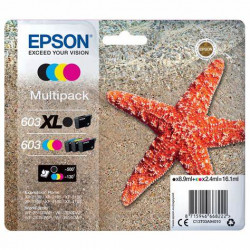 CARTOUCHE ENCRE PACK MARQUE EPSON T603XLBK/M/C/Y